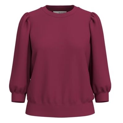 16082379-4907950 SELECTED WOMEN Slftenny bluza dresowa 3/4 Noos, Anemone, XS 16082379-4907950 SELECTED WOMEN Slftenny bluza dresowa 3/4 Noos, Anemone, XS