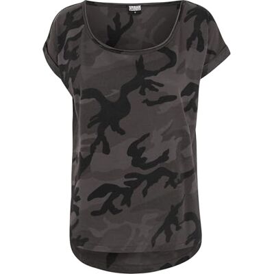 TB1635-00784 Urban Classics Damska koszulka Camo Back Shaped Tee, Dark Camo, 3XL TB1635-00784 Urban Classics Damska koszulka Camo Back Shaped Tee, Dark Camo, 3XL