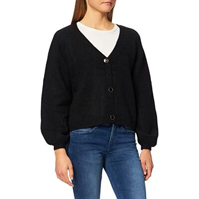 17115629 Pieces Damski sweter Pcjillo Ls Knit Cardigan Noos Bc, Czarny, XS 17115629 Pieces Damski sweter Pcjillo Ls Knit Cardigan Noos Bc, Czarny, XS