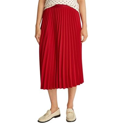 WW0WW43886XLD46 TOMMY HILFIGER Damska plisowana spódnica MIDI WW0WW43886, czerwona, 46, Czerwony (średni czerwony), 72 WW0WW43886XLD46 TOMMY HILFIGER Damska plisowana spódnica MIDI WW0WW43886, czerwona, 46, Czerwony (średni czerwony), 72