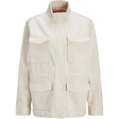 12269066 JACK&JONES JXANNA MID Field Jacket PNT kurtka damska, Bone White, S, biały (Bone White), S 12269066 JACK&JONES JXANNA MID Field Jacket PNT kurtka damska, Bone White, S, biały (Bone White), S