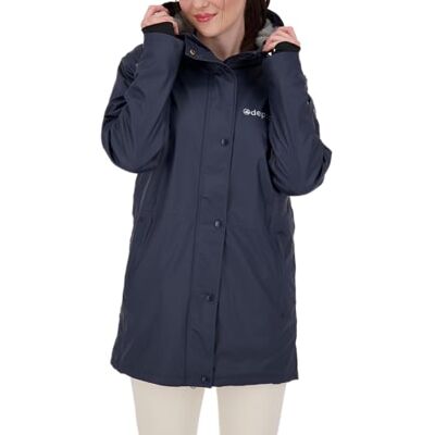 DEPROC ACTIVE ELLESMERE Granatowa Wodoodporna Kurtka - Rain Jacket DEPROC ACTIVE ELLESMERE Granatowa Wodoodporna Kurtka - Rain Jacket