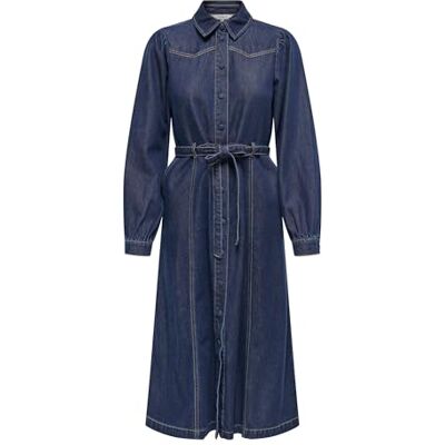 15352413-4802433 Onljulie Ls DNM sukienka Qyt, niebieski (Dark Blue Denim), XS 15352413-4802433 Onljulie Ls DNM sukienka Qyt, niebieski (Dark Blue Denim), XS