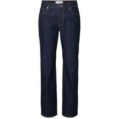 16098228-4786984 SELECTED FEMME Slfstraight Bea-Kori Mw Jeans Noos, niebieski (Dark Blue Denim), 30W / 32L 16098228-4786984 SELECTED FEMME Slfstraight Bea-Kori Mw Jeans Noos, niebieski (Dark Blue Denim), 30W / 32L