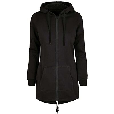 BY148 Build Your Brand Damska bluza z kapturem Zip-Hoody Ladies Sweat Parka z kapturem, czarny, M BY148 Build Your Brand Damska bluza z kapturem Zip-Hoody Ladies Sweat Parka z kapturem, czarny, M