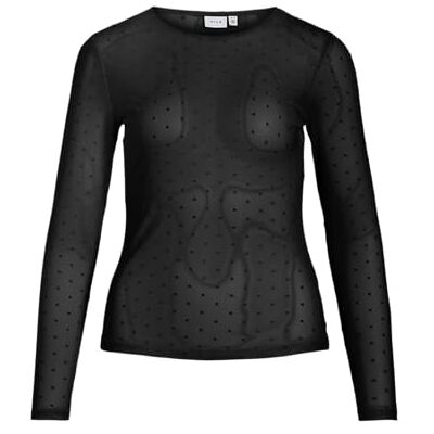 14103558-4665233 Vimessana Dot O-Neck L/S Top/Pb, Black Beauty, S 14103558-4665233 Vimessana Dot O-Neck L/S Top/Pb, Black Beauty, S