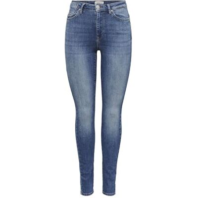 15239060 ONLY OnLForever Life HW dżinsy damskie skinny fit, niebieski (medium blue denim), 34-S-L 15239060 ONLY OnLForever Life HW dżinsy damskie skinny fit, niebieski (medium blue denim), 34-S-L