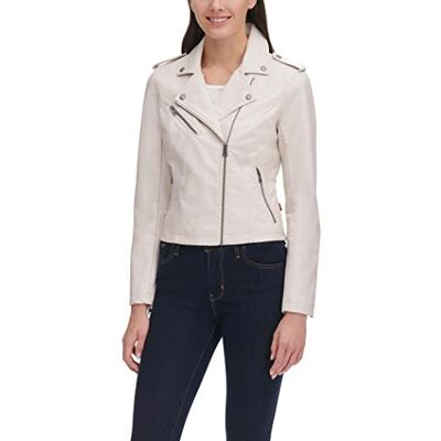 LW7RU613-OYS-XL Levi's Damska klasyczna kurtka motocyklowa ze sztucznej skóry (regularna i plus size), XL LW7RU613-OYS-XL Levi's Damska klasyczna kurtka motocyklowa ze sztucznej skóry (regularna i plus size), XL