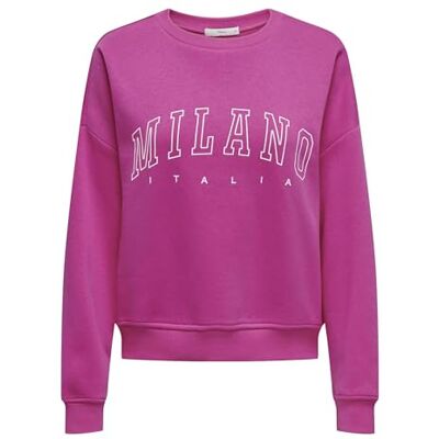 15254183-4449101 Onlsweat L/S Crew Oversize State SWT, Rose Violet, XL 15254183-4449101 Onlsweat L/S Crew Oversize State SWT, Rose Violet, XL