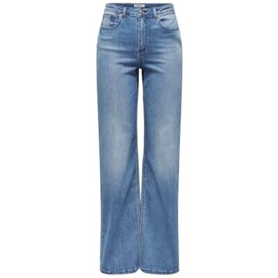 15330815-4575441 Onljuicy-Wauw Hw Wide DNM Gua113 Noos, niebieski (medium blue denim), XS / 34L 15330815-4575441 Onljuicy-Wauw Hw Wide DNM Gua113 Noos, niebieski (medium blue denim), XS / 34L