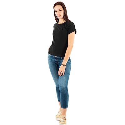 DW0DW14616 Tommy Hilfiger Inne damskie topy z dzianiny, czarny, XS DW0DW14616 Tommy Hilfiger Inne damskie topy z dzianiny, czarny, XS