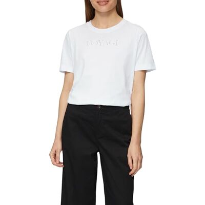 2146747 s.Oliver Koszulka do stylu casualowego z nadrukiem z haftu dziurkowanego, biały, 36 2146747 s.Oliver Koszulka do stylu casualowego z nadrukiem z haftu dziurkowanego, biały, 36