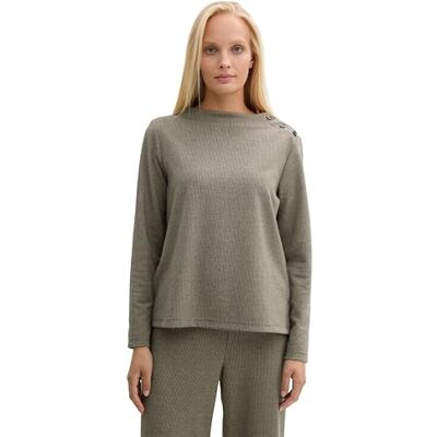 1044263 TOM TAILOR Bluza damska, 36987 Cargo Beige Mini Pepita, XXS 1044263 TOM TAILOR Bluza damska, 36987 Cargo Beige Mini Pepita, XXS
