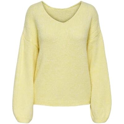 15334709_PastelYellow JACQUELINE de YONG Damska bluza dwustronna Jdydinea L/S KNT Noos, pastelowy żółty, L 15334709_PastelYellow JACQUELINE de YONG Damska bluza dwustronna Jdydinea L/S KNT Noos, pastelowy żółty, L