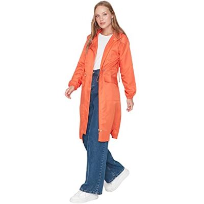 TCTSS22TR0018 Trendyol Damen Regular Parkas Plain Webstoff Płaszcz damski, Płytka sieciowa, 34 TCTSS22TR0018 Trendyol Damen Regular Parkas Plain Webstoff Płaszcz damski, Płytka sieciowa, 34