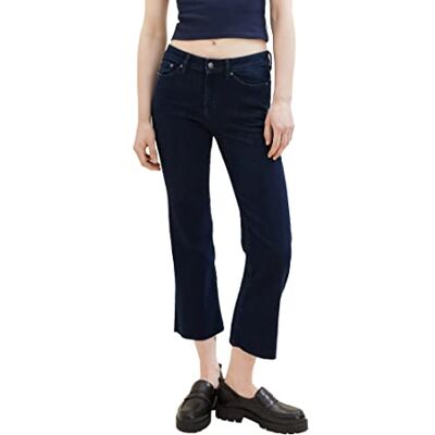 1038293 TOM TAILOR Denim Damskie jeansy z rozszerzanymi nogawkami, 10114-Czysty ciemnoniebieski dżins, 30 1038293 TOM TAILOR Denim Damskie jeansy z rozszerzanymi nogawkami, 10114-Czysty ciemnoniebieski dżins, 30