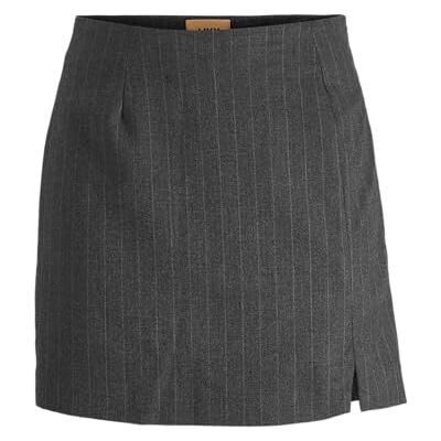 12260417 JACK & JONES Damska spódnica Jxana Mary Brushed Hw Skirt TLR, Ciemnoszary melanż/paski: jasnoszary, S 12260417 JACK & JONES Damska spódnica Jxana Mary Brushed Hw Skirt TLR, Ciemnoszary melanż/paski: jasnoszary, S