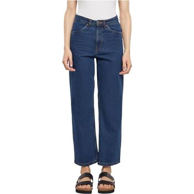 TB6815 Urban Classics Spodnie damskie Cropped Straight Leg Denim Pants mid Indigo Washed 34, Mid Indigo Washed, 34 TB6815 Urban Classics Spodnie damskie Cropped Straight Leg Denim Pants mid Indigo Washed 34, Mid Indigo Washed, 34