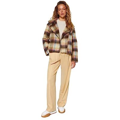 TWOAW24KB00073 Trendyol FeMan Regular Fit Kurtki dla motocyklistów, tkany płaszcz, bardzo kolorowy, 38, Bardzo kolorowy, 36 TWOAW24KB00073 Trendyol FeMan Regular Fit Kurtki dla motocyklistów, tkany płaszcz, bardzo kolorowy, 38, Bardzo kolorowy, 36