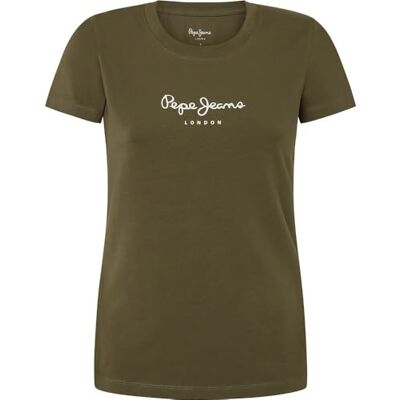 PL505202676XXS Pepe Jeans Damska koszulka New Virginia Ss N, zielona, XXS, Zielony (zielony liści), XXS PL505202676XXS Pepe Jeans Damska koszulka New Virginia Ss N, zielona, XXS, Zielony (zielony liści), XXS
