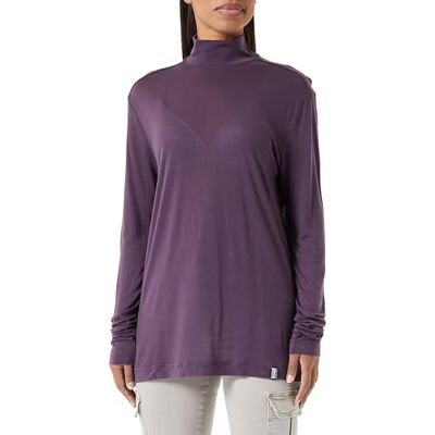 D24004 G-STAR RAW Essential Mock luźny top damski, Fioletowy (Lt Maze -9297-8880), L D24004 G-STAR RAW Essential Mock luźny top damski, Fioletowy (Lt Maze -9297-8880), L