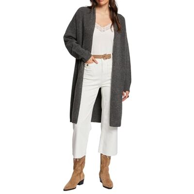 242-MGIOIA Morgan Długi rękaw V-Neck kamizelka, Typ szary, S 242-MGIOIA Morgan Długi rękaw V-Neck kamizelka, Typ szary, S