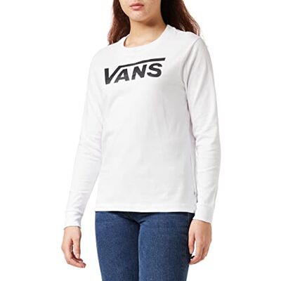VN0A47WN Vans Damska bluzka z d?ugim r?kawem Flying V Classic Ls Bf, Bia?y (bia?y bia?y), XS VN0A47WN Vans Damska bluzka z d?ugim r?kawem Flying V Classic Ls Bf, Bia?y (bia?y bia?y), XS