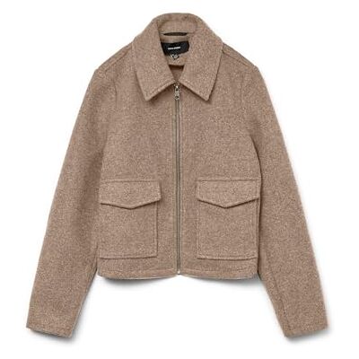 10331731-4862040 VERO MODA Vmsafir Ga Noos damska kurtka krótka, silver mink, S 10331731-4862040 VERO MODA Vmsafir Ga Noos damska kurtka krótka, silver mink, S