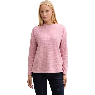 1044261 TOM TAILOR Bluza damska, 22829 Wine Rose Melange Inject, XL 1044261 TOM TAILOR Bluza damska, 22829 Wine Rose Melange Inject, XL