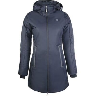 12310 HKM Damski elegancki płaszcz grzewczy, czarny, L 12310 HKM Damski elegancki płaszcz grzewczy, czarny, L