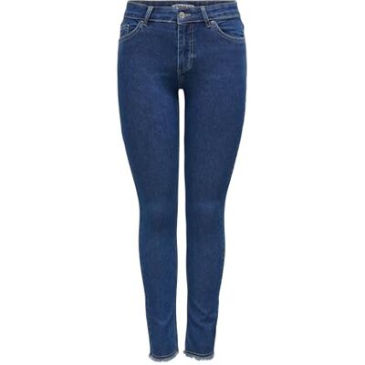 15336726-4640690 ONLHUSH MID Skinny ANK RW DNM AKM187, niebieski (Dark Blue Denim), (L) W / 34L 15336726-4640690 ONLHUSH MID Skinny ANK RW DNM AKM187, niebieski (Dark Blue Denim), (L) W / 34L