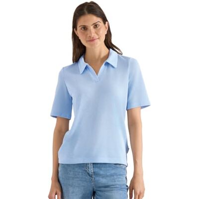 B324466 Cecil Koszulka polo w jednolitym kolorze Fresh Water Blue XXL B324466 Cecil Koszulka polo w jednolitym kolorze Fresh Water Blue XXL