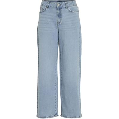 14103164-4654790 Vila Damskie dżinsy Viemma Hw Wide Nus/Pb, jasnoniebieski (light blue denim), 42W / 32L 14103164-4654790 Vila Damskie dżinsy Viemma Hw Wide Nus/Pb, jasnoniebieski (light blue denim), 42W / 32L