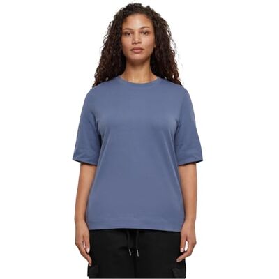 TB6123 Urban Classics Damski T-shirt Ladies Classy Tee Vintage niebieski L, Styl vintage., L TB6123 Urban Classics Damski T-shirt Ladies Classy Tee Vintage niebieski L, Styl vintage., L