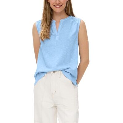 2146374 Koszulka bez rękawów z dekoltem w tunikę i Garment Dye, Niebieski 5304, 36 2146374 Koszulka bez rękawów z dekoltem w tunikę i Garment Dye, Niebieski 5304, 36