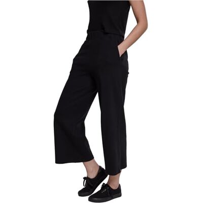TB1942-00007 Urban Classics Ladies Culotte, damskie spodnie o klasycznym kroju z materia?u Interlock i elastycznymi ?ci?gaczami, dost?pne w kolorze czarnym, rozmiary XS-5XL", czarny, 4XL TB1942-00007 Urban Classics Ladies Culotte, damskie spodnie o klasycznym kroju z materia?u Interlock i elastycznymi ?ci?gaczami, dost?pne w kolorze czarnym, rozmiary XS-5XL", czarny, 4XL