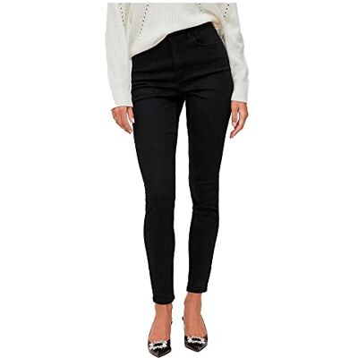 14084770 Vila Dżinsy damskie, czarny denim, S x 32L 14084770 Vila Dżinsy damskie, czarny denim, S x 32L