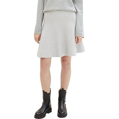 1038743 TOM TAILOR Denim Damska spódnica mini, 32510 Basic Light Grey Melange, XL 1038743 TOM TAILOR Denim Damska spódnica mini, 32510 Basic Light Grey Melange, XL