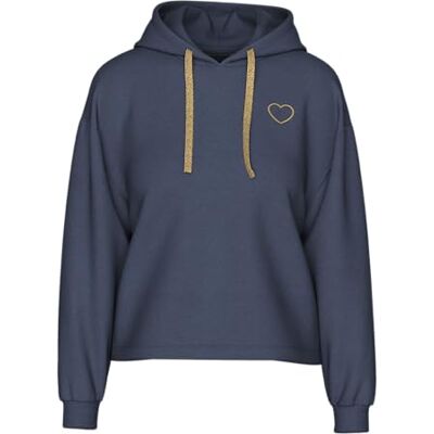 17121098-4802372 PIECES Pcchilli Ls Heart Hoodie Noos Bc, niebieski (Ombre Blue), L 17121098-4802372 PIECES Pcchilli Ls Heart Hoodie Noos Bc, niebieski (Ombre Blue), L