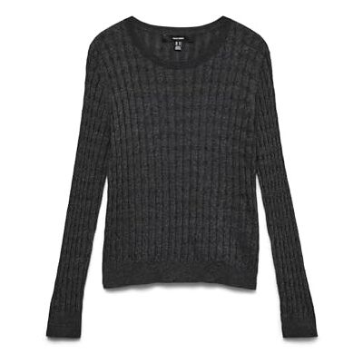 10331351-4860658 VERO MODA Vmflo Ls O-Neck sweter damski Boo, ciemnoszary melanż, S 10331351-4860658 VERO MODA Vmflo Ls O-Neck sweter damski Boo, ciemnoszary melanż, S