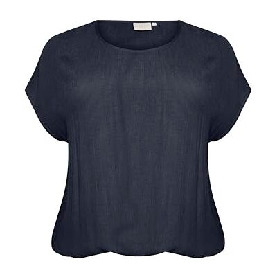 10580267-194020-44 Kaffe Curve Plus Size damska bluzka szorty Batwing Sleeves Casual Fit Crew Neck, Midnight Marine, 42 duże rozmiary 10580267-194020-44 Kaffe Curve Plus Size damska bluzka szorty Batwing Sleeves Casual Fit Crew Neck, Midnight Marine, 42 duże rozmiary