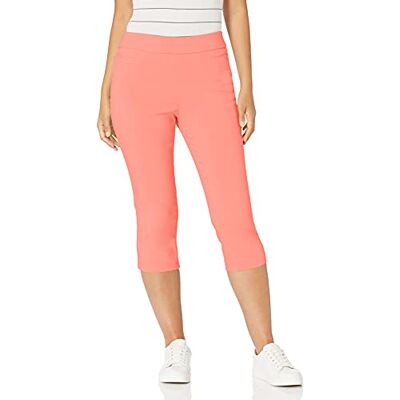 5892M33BRB Briggs New York Pull On Capri with L Pocket, Flamingo Pink, 6 5892M33BRB Briggs New York Pull On Capri with L Pocket, Flamingo Pink, 6