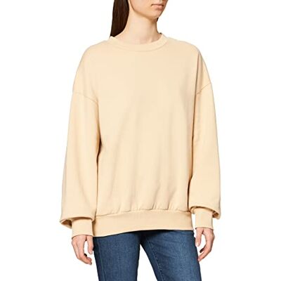 1100-004491 NA-KD Damski sweter oversize z opuszczonymi ramionami, BEŻOWY, 42 1100-004491 NA-KD Damski sweter oversize z opuszczonymi ramionami, BEŻOWY, 42