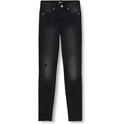 15281147 ONLY Onlwauw Mid Power Sk Push Up Gua EXT Skinny spodnie jeansowe, czarny denim, M / 30L 15281147 ONLY Onlwauw Mid Power Sk Push Up Gua EXT Skinny spodnie jeansowe, czarny denim, M / 30L