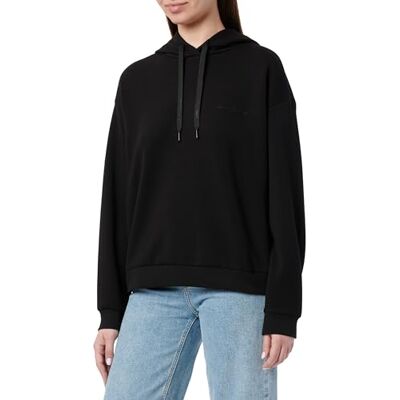 XW000836 Armani Exchange Women's, Essential, Embroidered Logo Signature, bluza z kapturem, czarna, XL, czarny, XL XW000836 Armani Exchange Women's, Essential, Embroidered Logo Signature, bluza z kapturem, czarna, XL, czarny, XL