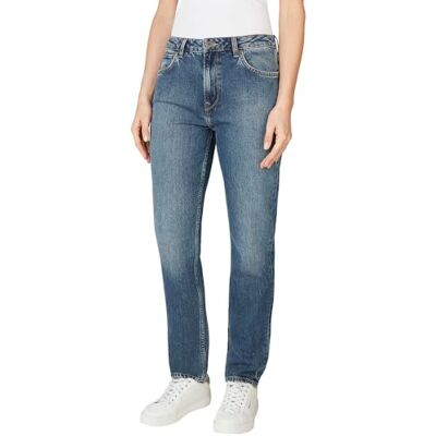 PL20459184UM Pepe Jeans Dżinsy Tapered HW fioletowe, niebieskie (Denim-4um), 26 W x 28 l, damskie, Niebieski (Denim-4um), 26W / 28L PL20459184UM Pepe Jeans Dżinsy Tapered HW fioletowe, niebieskie (Denim-4um), 26 W x 28 l, damskie, Niebieski (Denim-4um), 26W / 28L