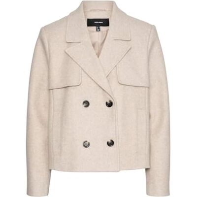 10322874 VERO MODA VMFORTUNESHEILA Short Jacket GA Boo kurtka damska, Oatmeal/szczegóły: melanż, M, Oatmeal/szczegóły: melanż, M 10322874 VERO MODA VMFORTUNESHEILA Short Jacket GA Boo kurtka damska, Oatmeal/szczegóły: melanż, M, Oatmeal/szczegóły: melanż, M
