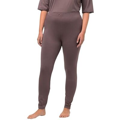 823825 Ulla Popken, Damskie legginsy z dżerseju, duże rozmiary, Ciemny taupe, 36W / 32L 823825 Ulla Popken, Damskie legginsy z dżerseju, duże rozmiary, Ciemny taupe, 36W / 32L