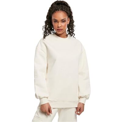 TB4025 Urban Classics Damska bluza z kapturem Organic Oversized Crew, Whitesand, S TB4025 Urban Classics Damska bluza z kapturem Organic Oversized Crew, Whitesand, S