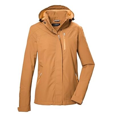 42916-000 killtec Kobiety Wodoodporna kurtka funkcjonalna/kurtka outdoorowa z odpinanym kapturem KOS 28 WMN JCKT, honey orange, 34, 42916-000 killtec Kobiety Wodoodporna kurtka funkcjonalna/kurtka outdoorowa z odpinanym kapturem KOS 28 WMN JCKT, honey orange, 34,